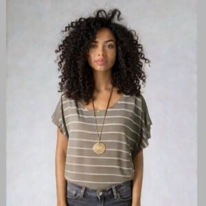 Gemma Silk Tan Short Sleeve Blouse